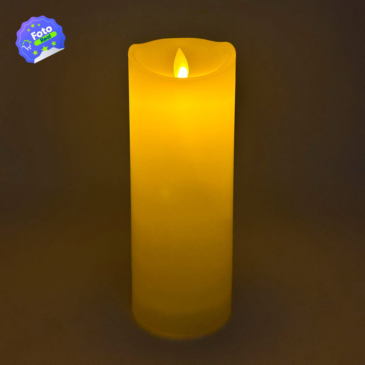 Vela Decorativa LED Parafina Efecto Real Recargable 2240-52