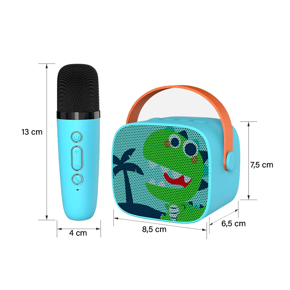 Kit De Karaoke Parlante Mágico + Micrófono Inalámbricos Infantil K8