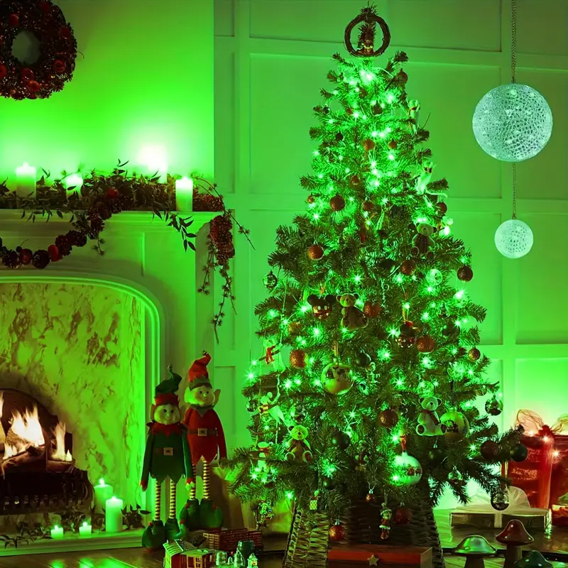 Extensión Luces LED 6 Metros 92 LED Navideñas Guirnalda Cable Verde 1414-GE100L