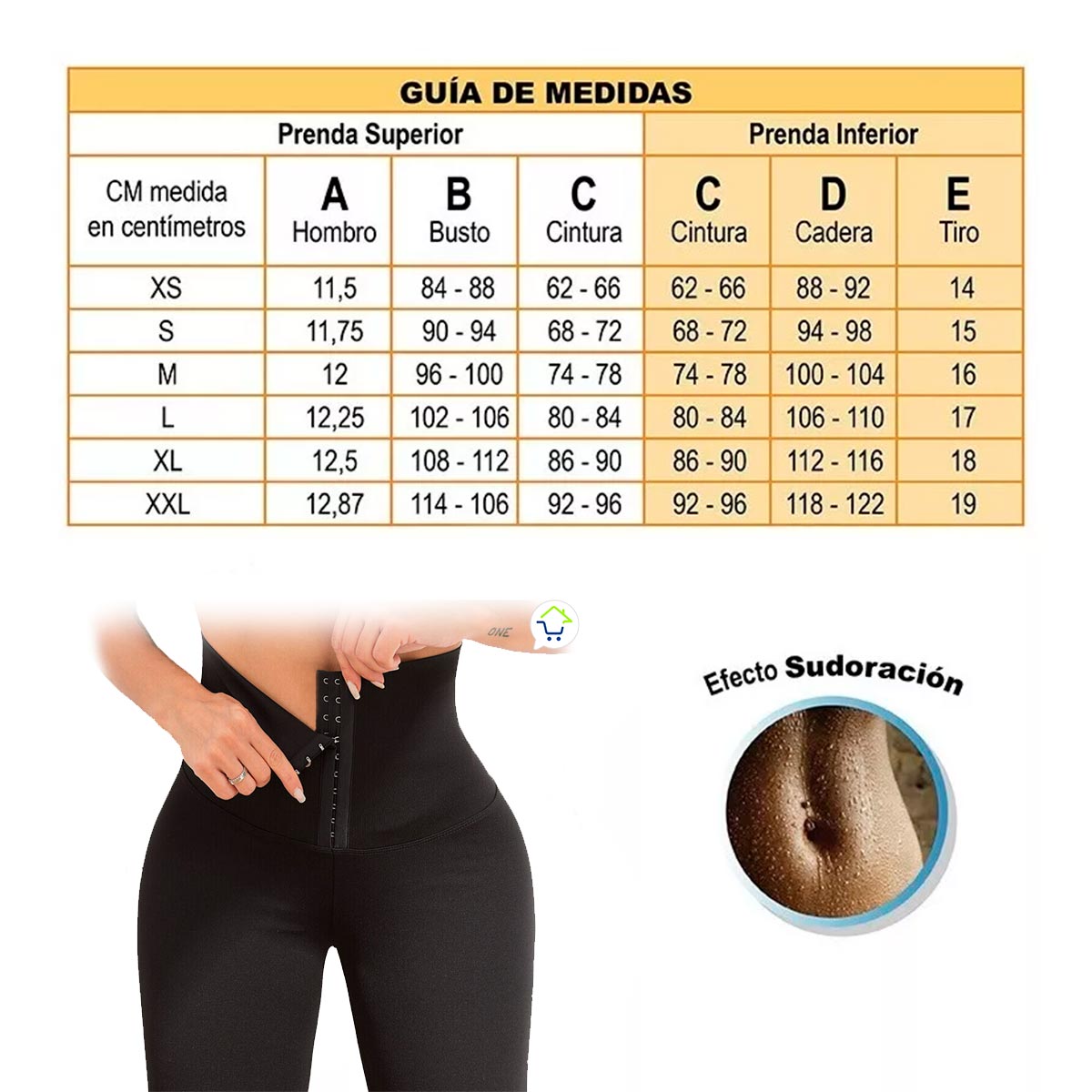 Pantalón Cinturilla Mujer Faja Broches Reductora 2UFP