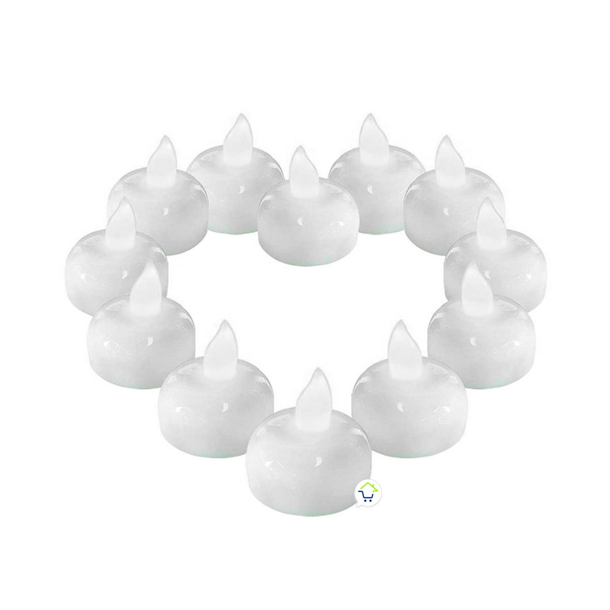 Velas LED Flotante Agua X1 Impermeables Luz Cálida MJ-020C