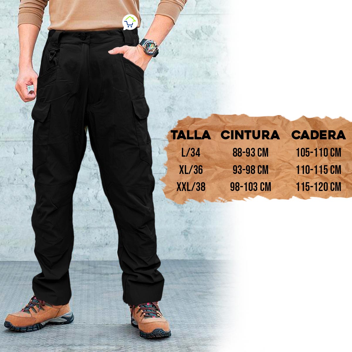 Pantalón Impermeable Táctico Anti fluidos Secado Rápido MK-017