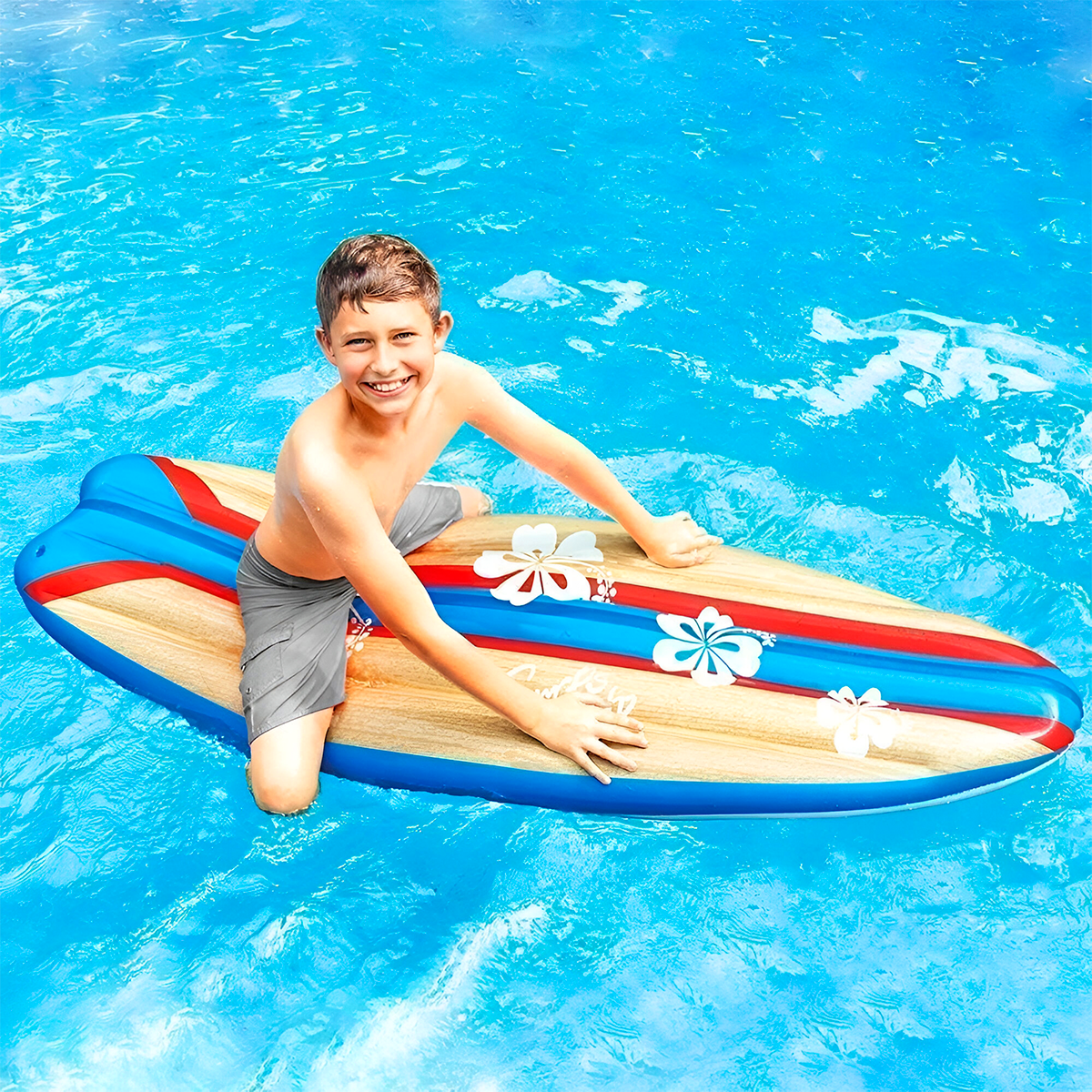 Flotador Tabla De Surf Inflable Salvavidas Piscina Pool 58152EU