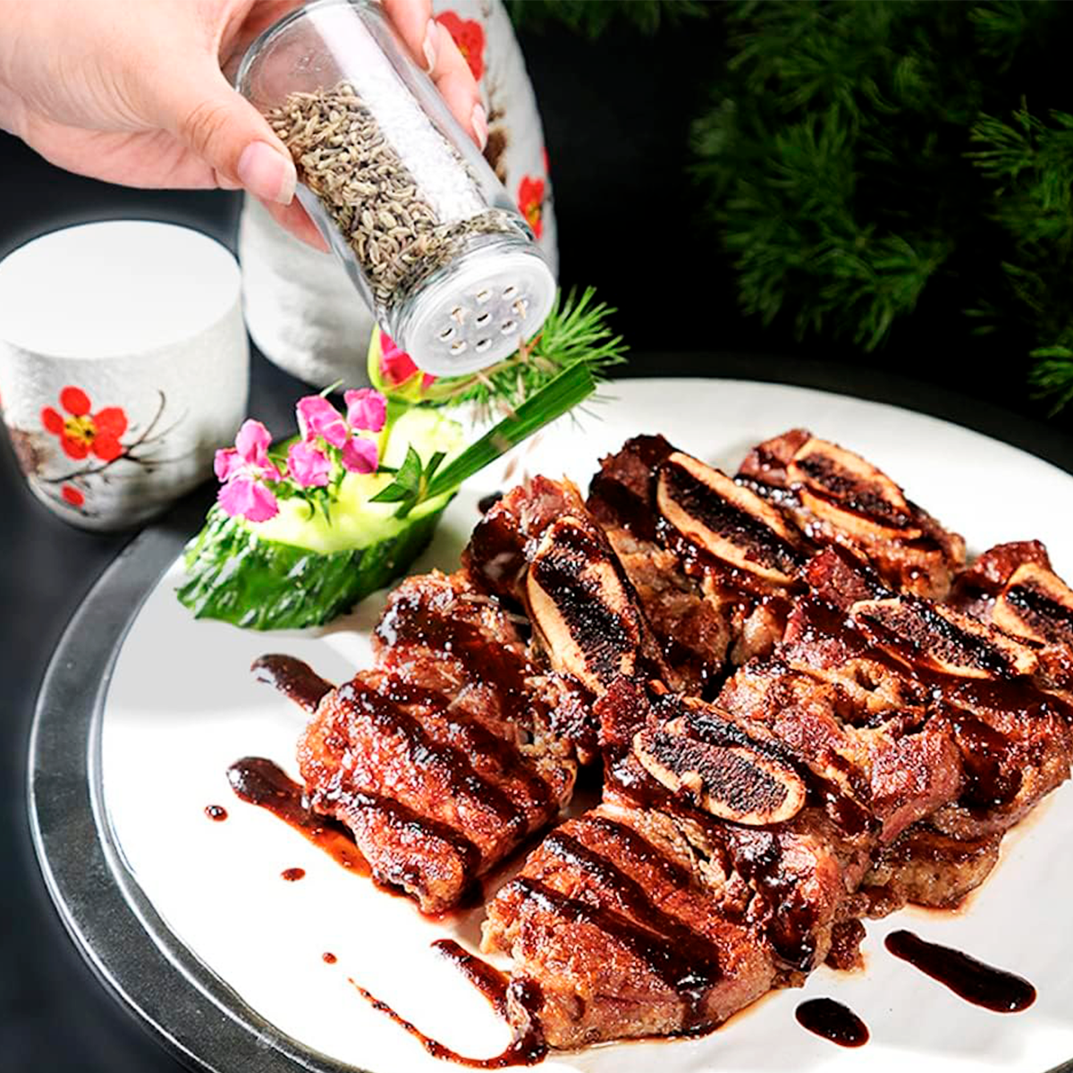 Especiero 16 Frascos Acero Inoxidable Organizador de Condimentos Condimentero X839