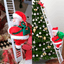 Papá Noel Escalera Sube y Baja Musical Escalador Adorno Navideño L-13