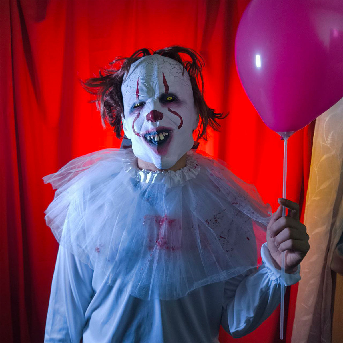 Máscara Pennywise IT Payaso Látex Terror Realista Halloween AT287-IT