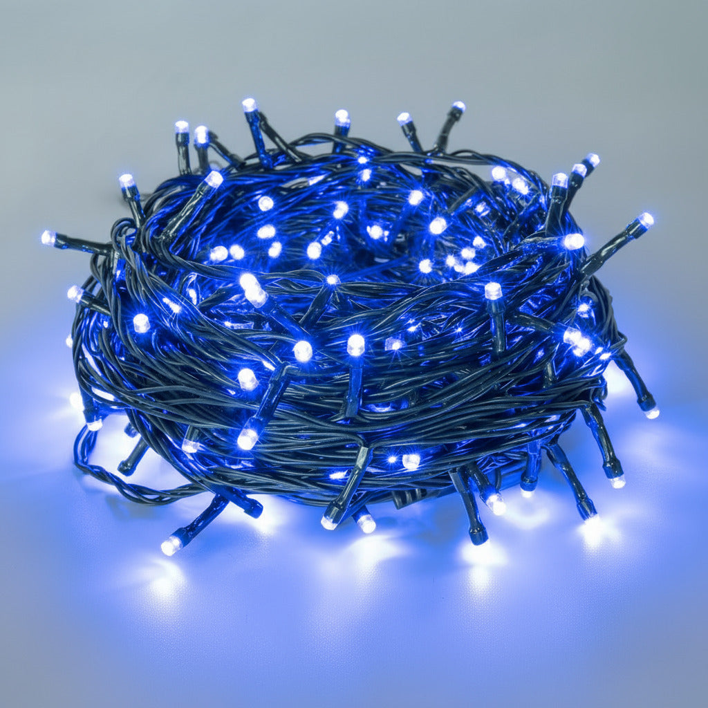 Luz LED Lineal 100 Metros 960 LED Extensión Navideña Cable Verde 1520A