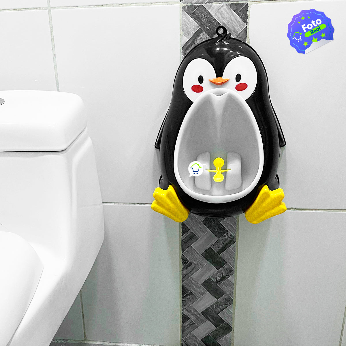 Orinal Portátil Infantil De Pingüino Para Pared Entrenamiento Niño 36044-3