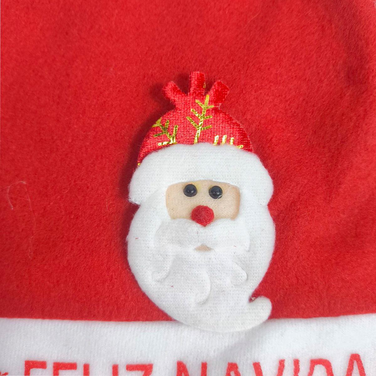 Gorro Navideño Feliz Navidad con Aplique 3D para Adultos Reno Papá Noel GNRP01