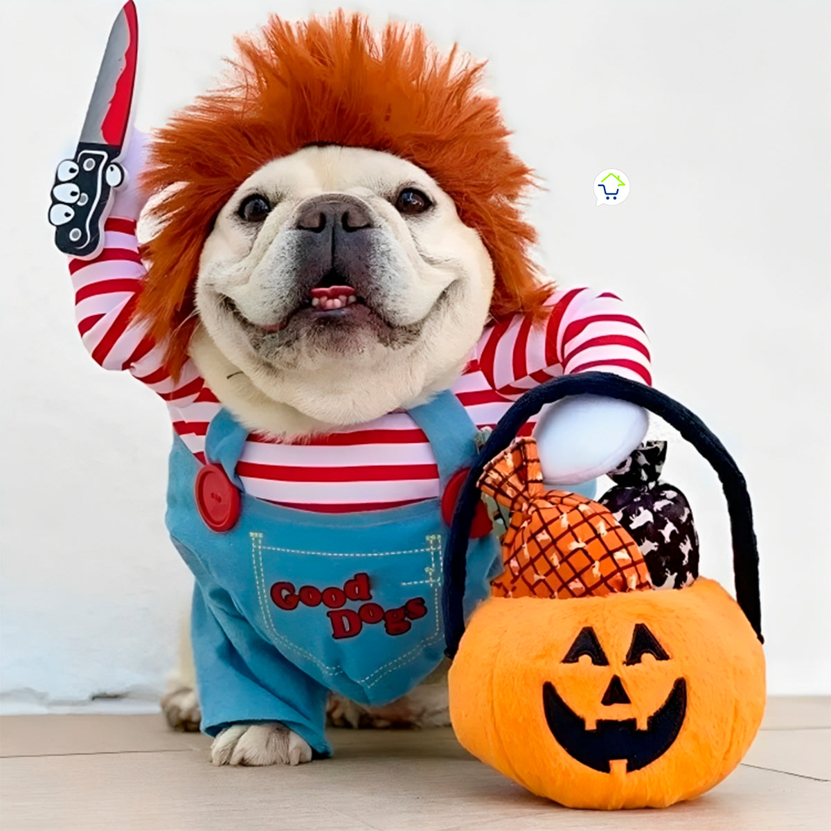 Disfraz Para Mascotas De Chucky Perro Gato Halloween C2002