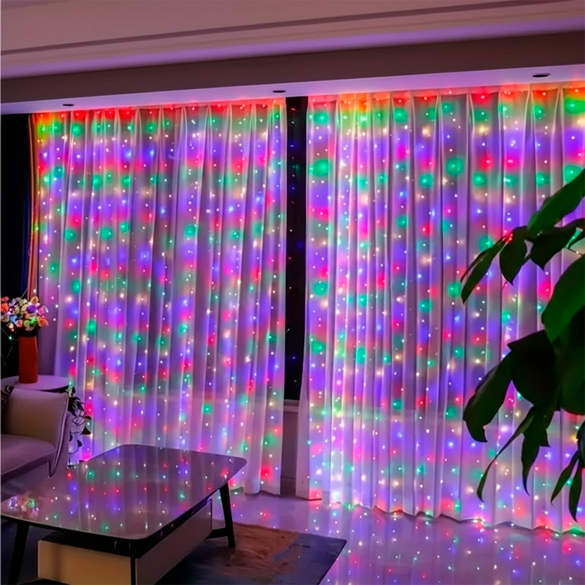 Luz Cascada 3X2 Metros 240 LED Luces Navidad Decoración 3011