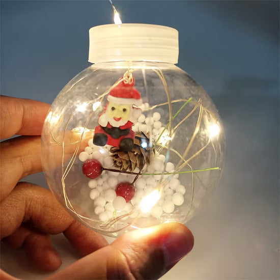 Cortina intercalada Bolas Mágicas 3 Metros 100 LED Luces Navideñas Esferas Decorativas AL-067