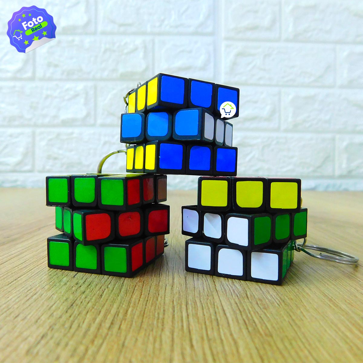 Llavero x3 Cubo Rubik Pequeño Juguete GMCUB284