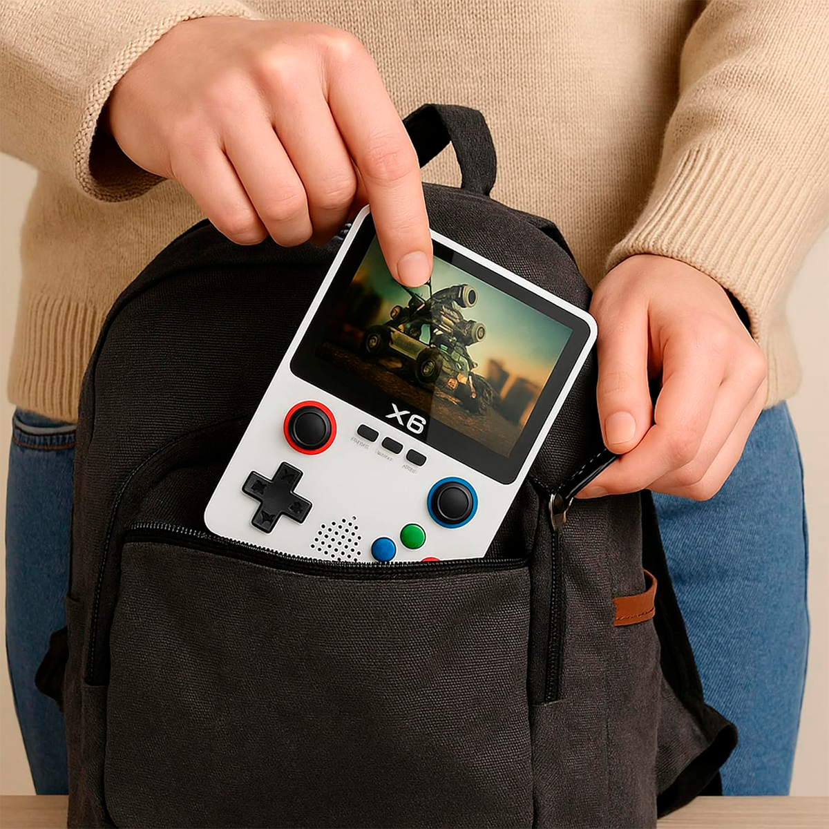 Consola Portátil Retro +6.000 Juegos Clásicos Conexión TV X6