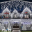 Cortina LED Intercalada 3 Metros 96 LED Navidad Decoración Navideña AL-078