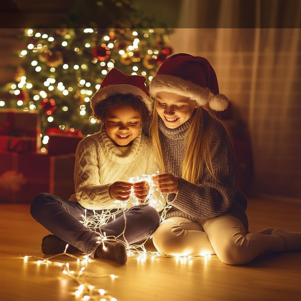 Cortina LED Intercalada 6 Metros 192 LED Decoración Navideña Interior Navidad AL-079