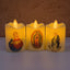 Velas LED Religiosas x3 Santos y Vírgenes Luz Cálida Decorativa SLT2660