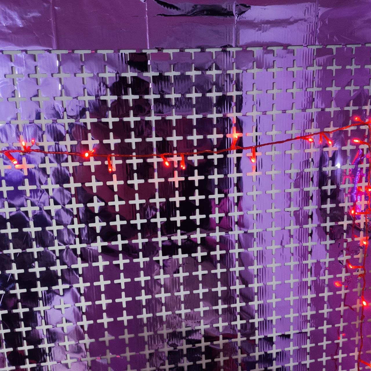 Cortina de Luces LED Rojas 6 m Decoración Navideña y Festiva para Hogar 1404-E100L