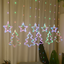 Cortina Intercalada Estrellas y Árboles LED 3 Metros Luces Navideñas AL-060
