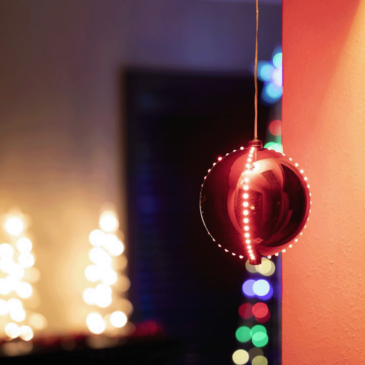 Bola Navideña LED Decorativa Esfera Colgante Decoración Navidad F153