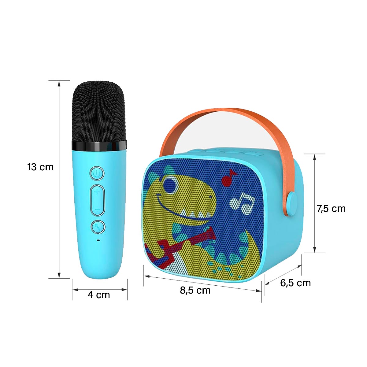 Kit De Karaoke Parlante Mágico + Micrófono Inalámbricos Infantil K8