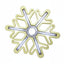 Luz LED Copo de Nieve Neón Cálido Decorativa Navidad Hogar S4010