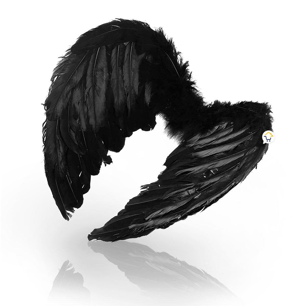 Alas Ángel Grandes Negro Plumas Accesorio Disfraz Halloween AF483NG