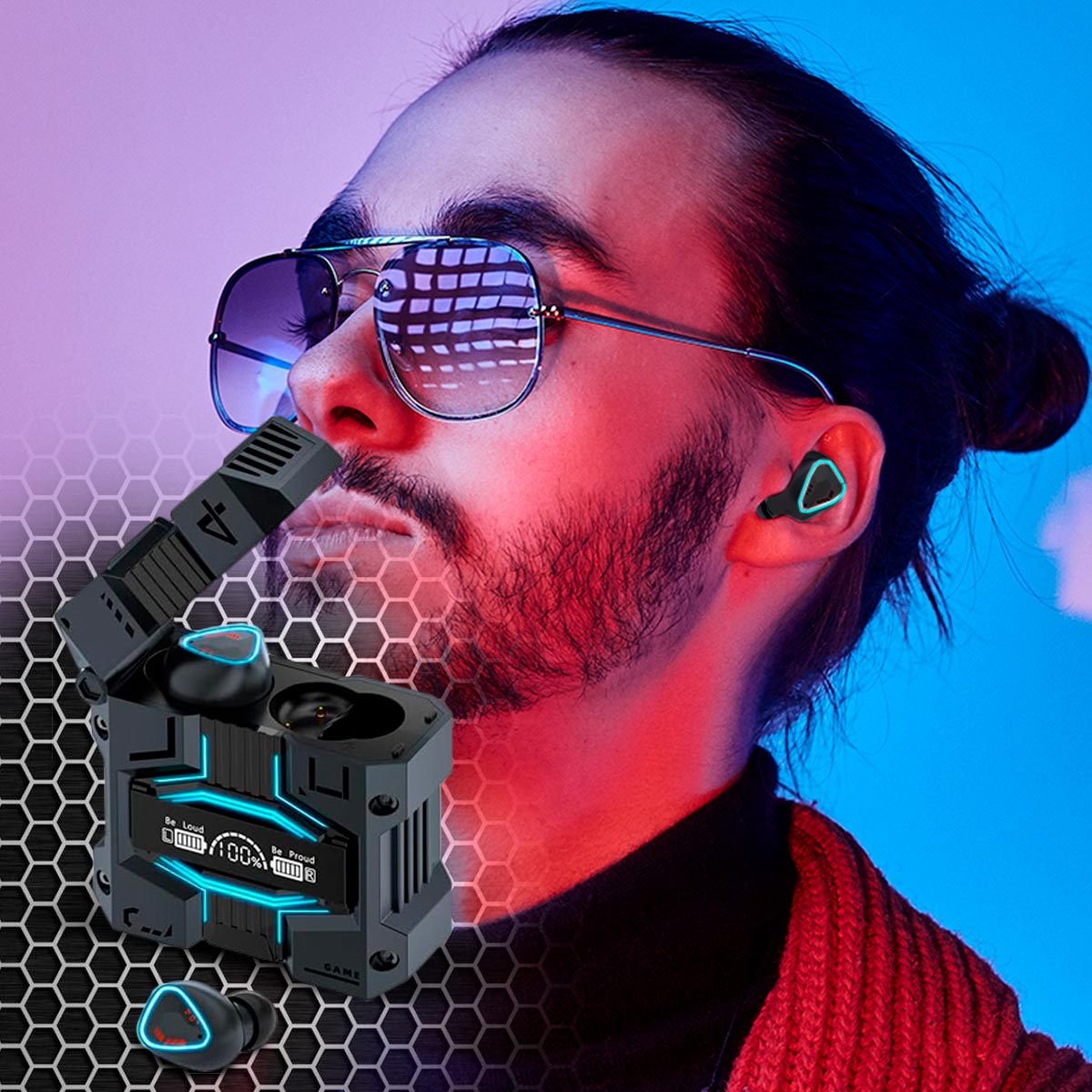 Audífonos Inalámbricos Bluetooth Gamer Estuche Power Bank Recargable M45
