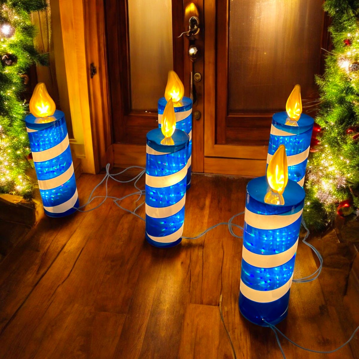 Extensión Velas Grandes 2 m Luces Navidad LED Decoración Hogar LZH18