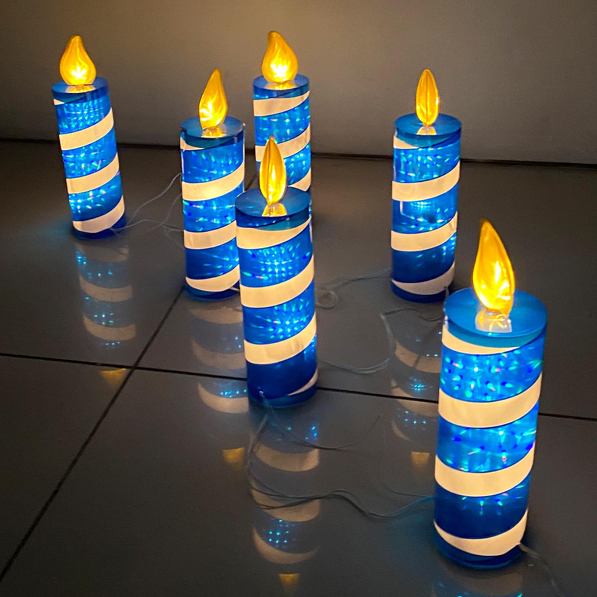 Extensión Velas Grandes 2 m Luces Navidad LED Decoración Hogar LZH18