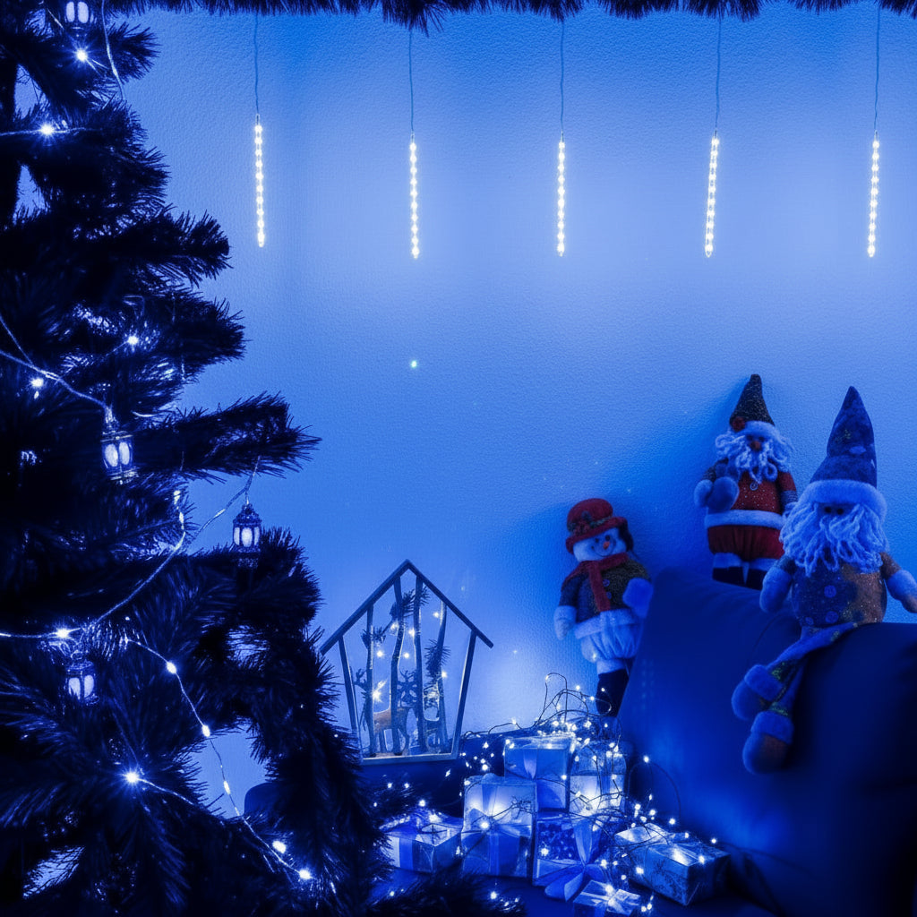 Luces Led Lágrima 3M Meteoro Computarizadas Decoración Navidad 50 cm 2306