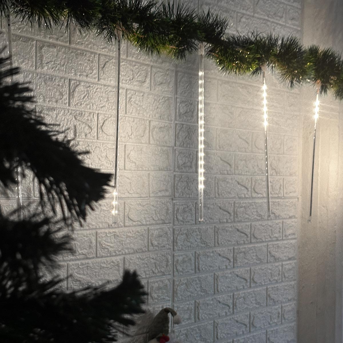 Luces Led Lágrima 3M Meteoro Sube y Baja Decoración Navidad 46 cm 2300