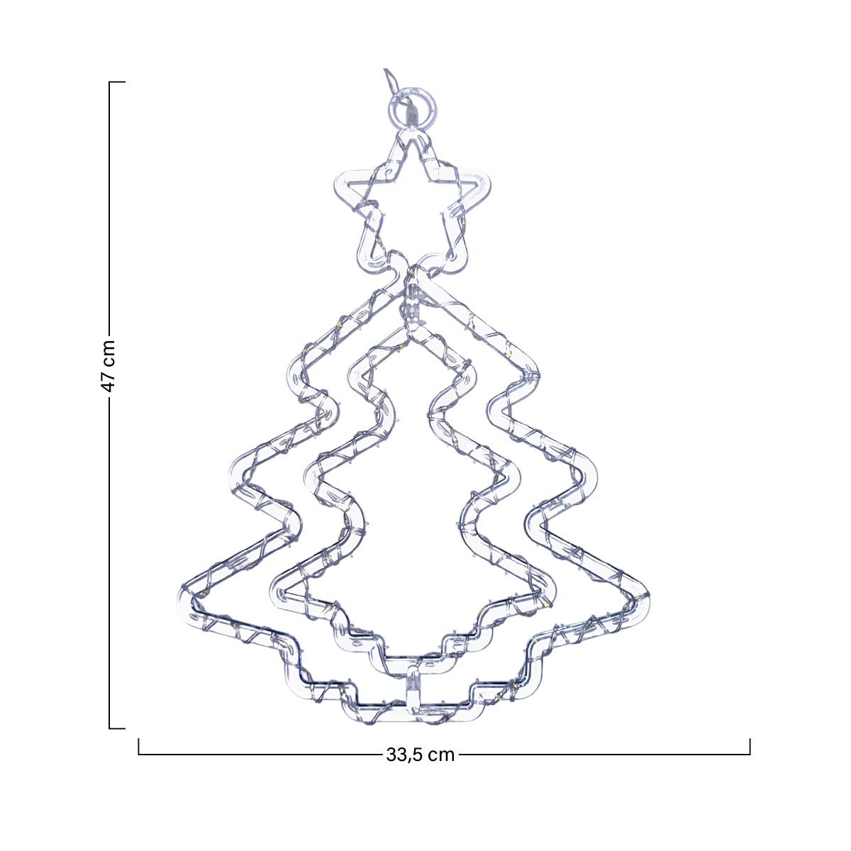 Figura Decorativa LED Árbol Navideño Luminoso 2225