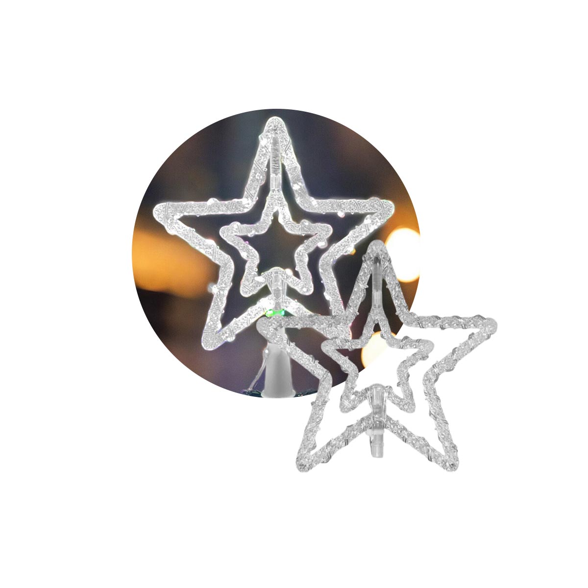Estrella Árbol De Navidad Luz LED 2283