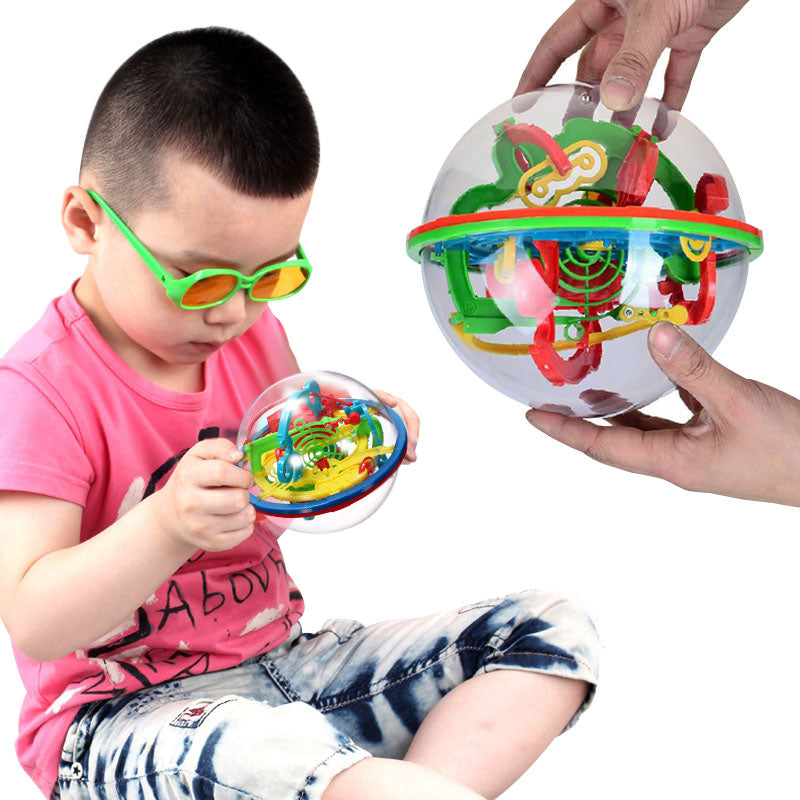 Bola de Laberinto 3D, Rompecabezas Juguete con 100 Obstáculos, Regalo de  Cumpleaños, Zulema Juguetes de Laberinto para Niños