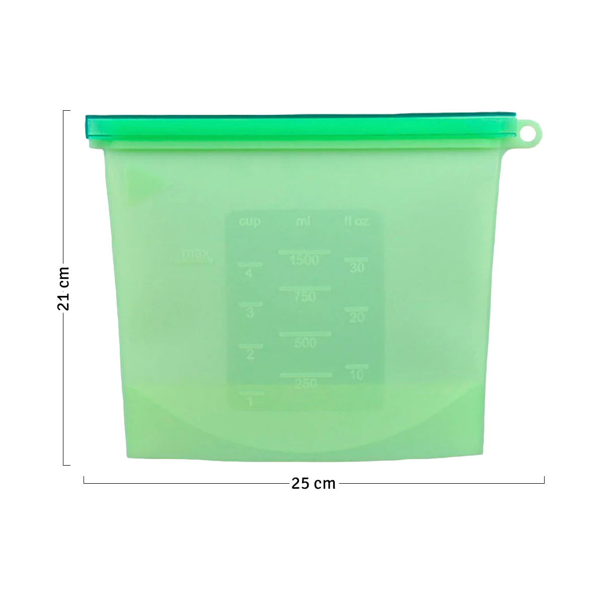 Bolsa Silicona 1500 ml Hermética Reutilizables Para Alimentos HE0233