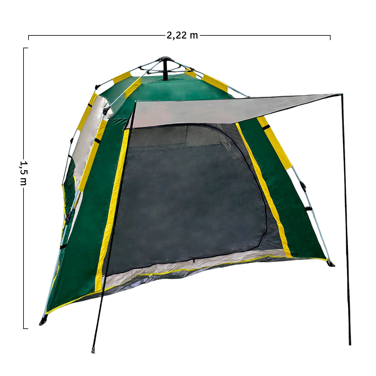 Carpa Camping 5 Personas Automática Arma En 1 Minuto MR-16