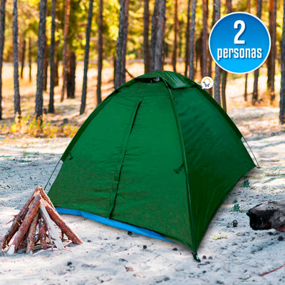 Carpa Camping Semi Impermeable 2 Personas DC1397