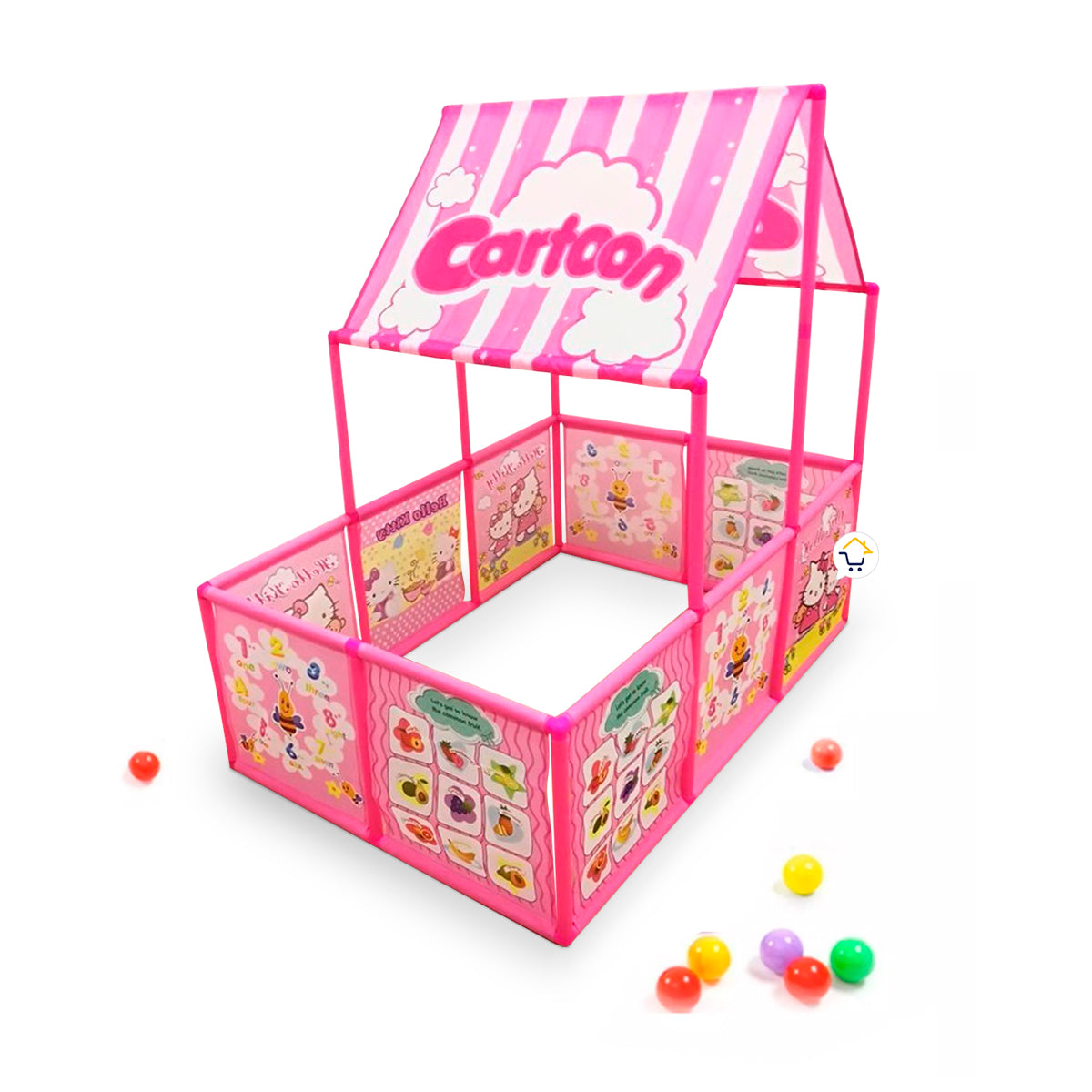 Casita Carpa Piscina Pelotas Armable Didáctico Niña Wd924c