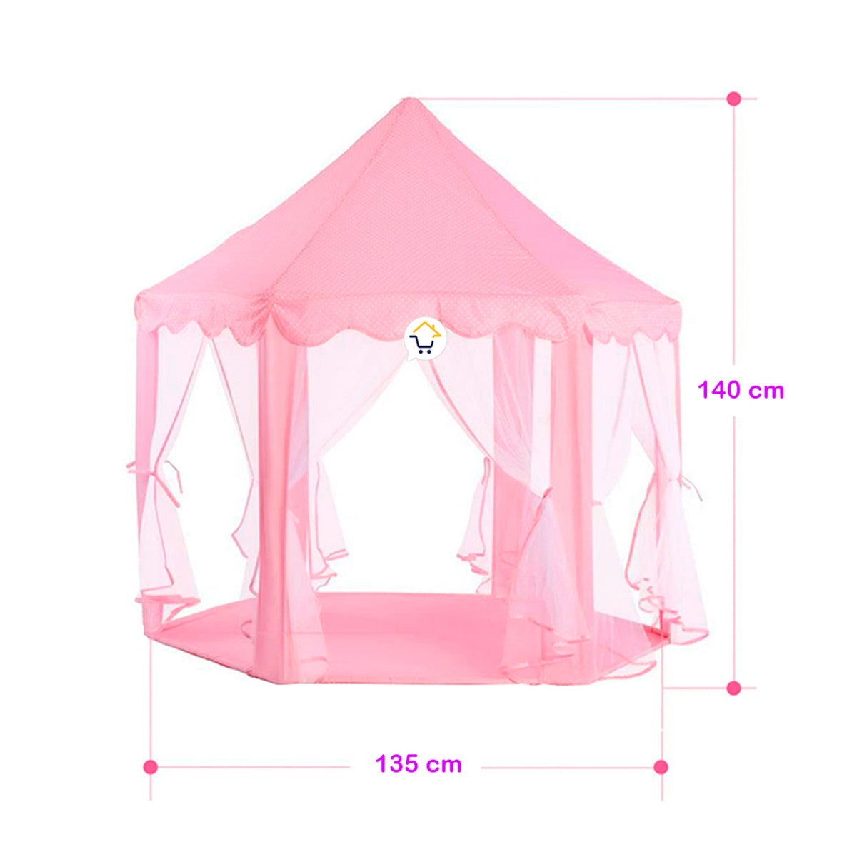 Castillo Armable Con Luces Niñas Carpa Portable Cac01tx20bca