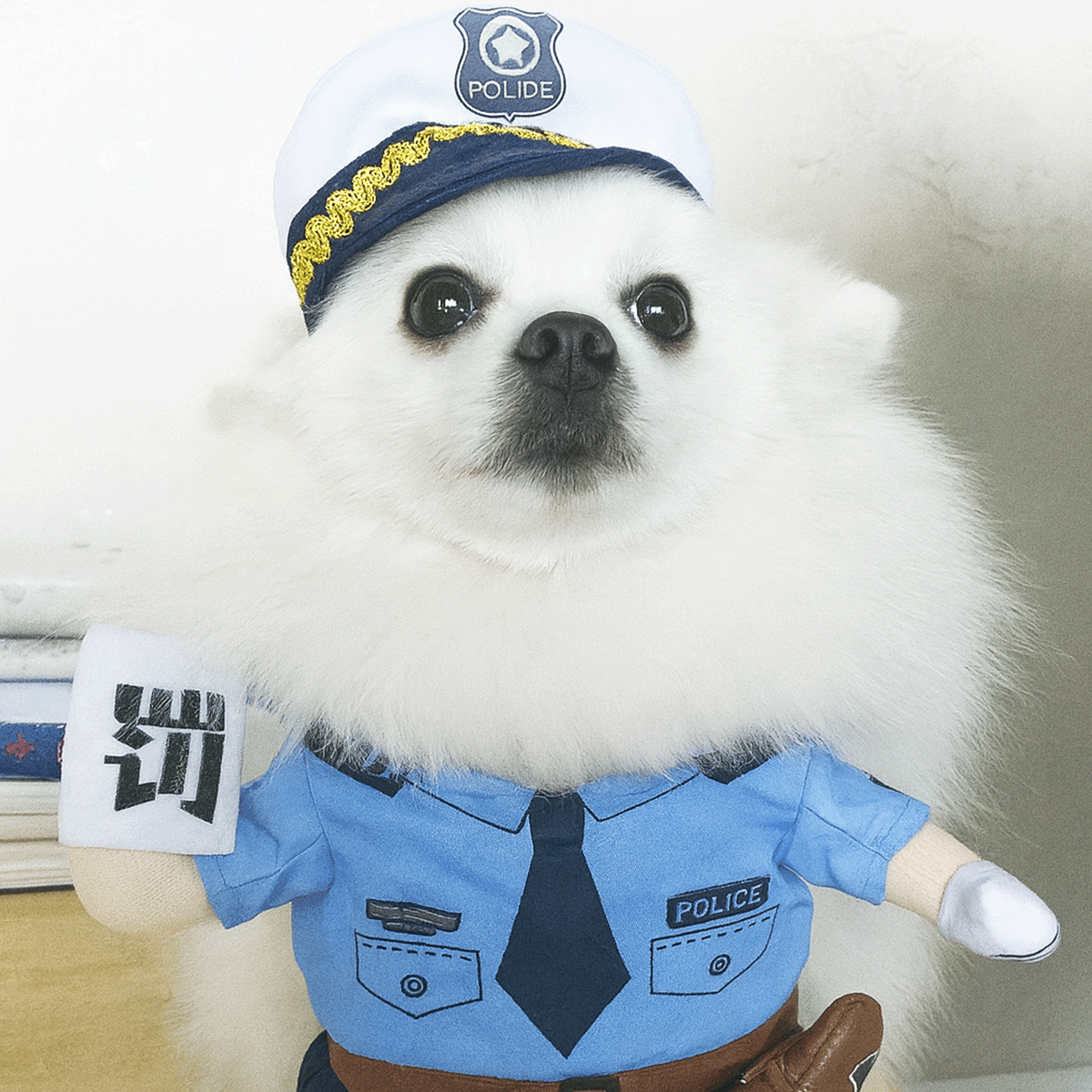 Disfraz Para Mascotas De Policía Halloween Perro Y Gatos PR390