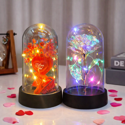 Flor Eterna Micro LED Decorativa Lámpara Mesa De Noche RSBL01