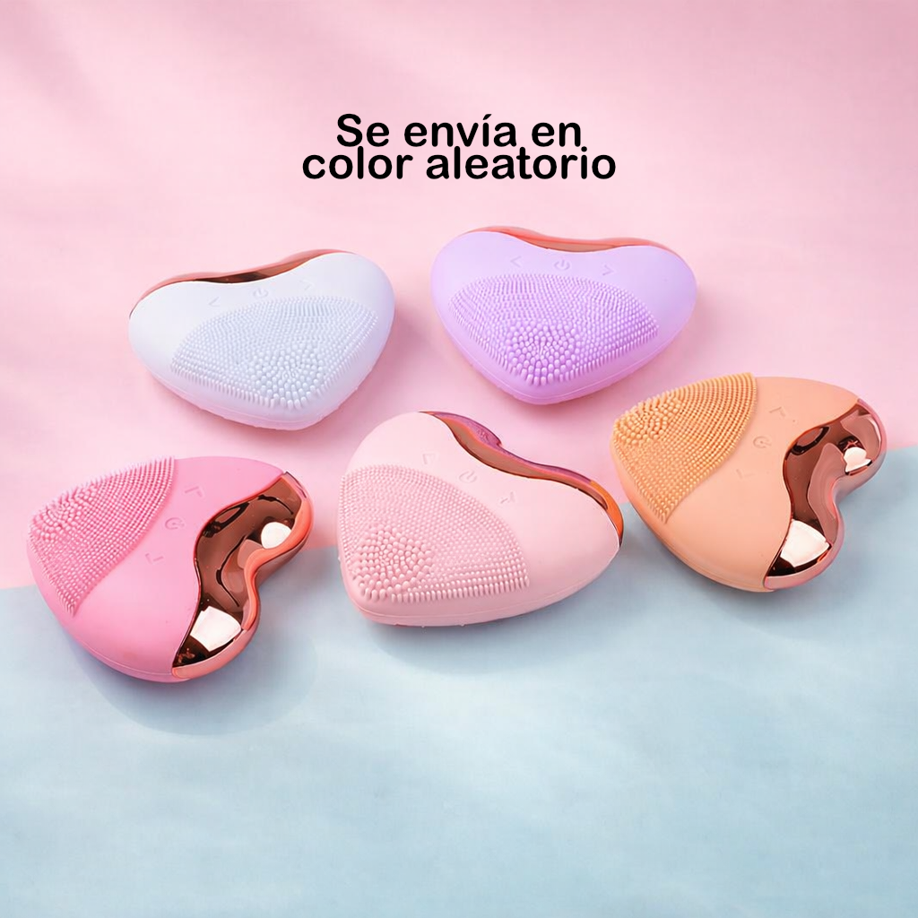 Limpiador Masajeador Facial Eléctrico Recargable de Silicona  Exfoliante MSJF-4