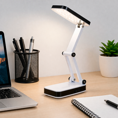 Lámpara LED de Escritorio Recargable Plegable Portátil LES-666