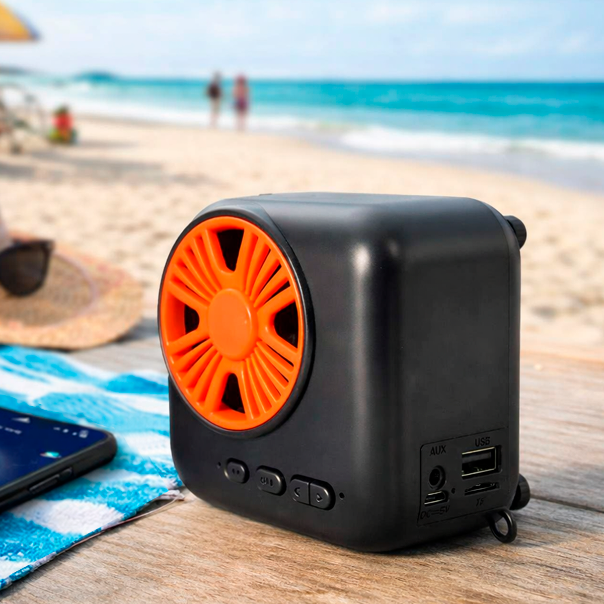 Mini Parlante Bluetooth Portátil Recargable con Radio NT-P2375