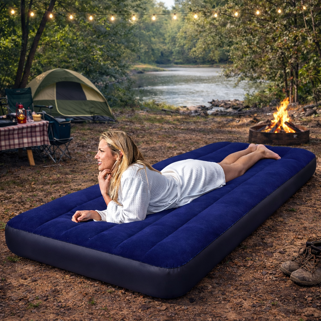 Colchón Inflable Sencillo Camping Cama 647