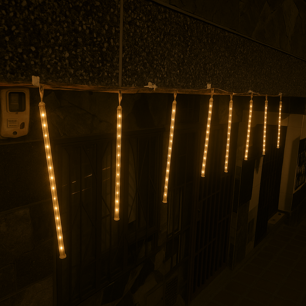 Luces Led Lágrima 3M Meteoro Sube y Baja Decoración Navidad 46 cm 2300