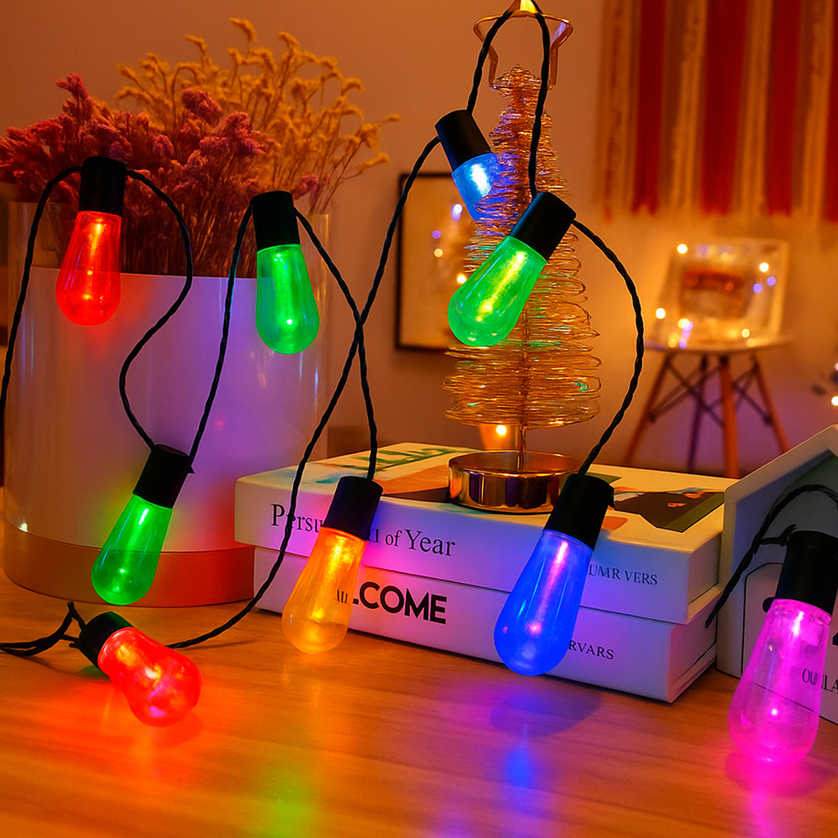 Extensión Luces Solares 5m Bombillos X20 Vintage INFN-13