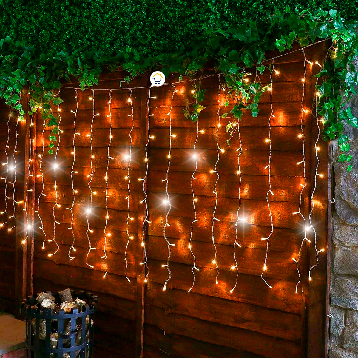 Cortina LED 3X1 M 120 LED Destellos Luces Navidad 1320B