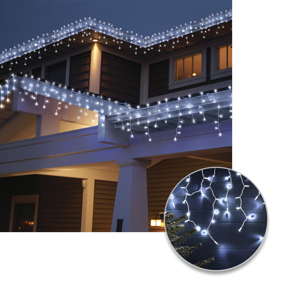 Cortina LED Intercalada 6 Metros 200 LED Navidad Blanco 200LEDCB2